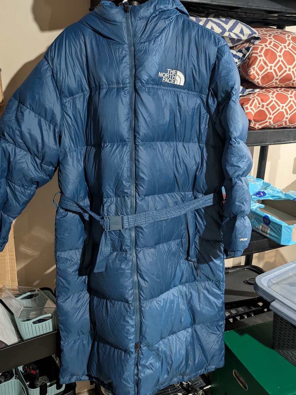 The North Face Light Blue Women's Puffer Jacket